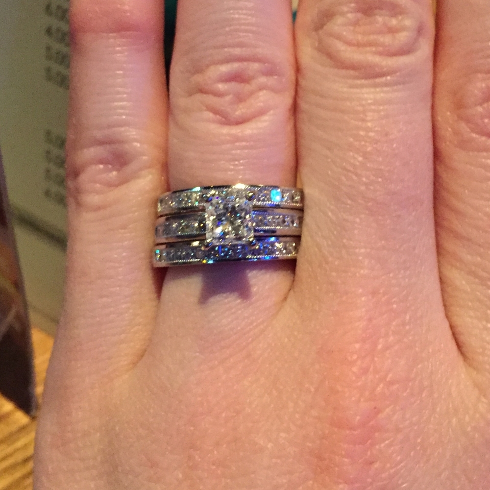 Platinum and Diamond Bridal Set